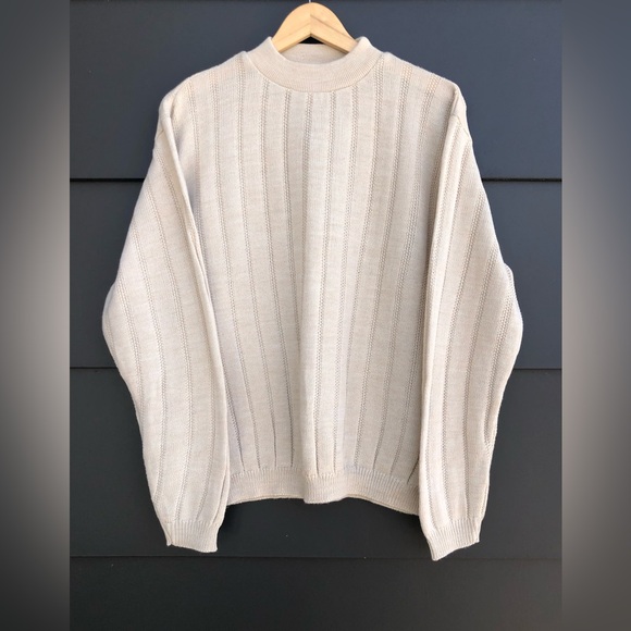 Vintage Knit Crew Neck Sweater - Made in Canada - Picture 2 of 5